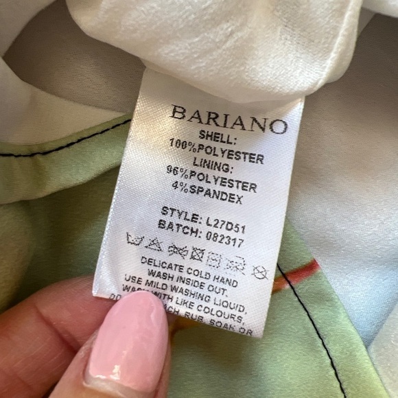 Bariano Australia Black Floral Tulip Hem Sheath MIDI Dress - Picture 10 of 10